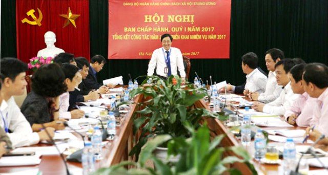 Ngân hàng chính sách xã hội tập trung cho công tác xây dựng Đảng 2017