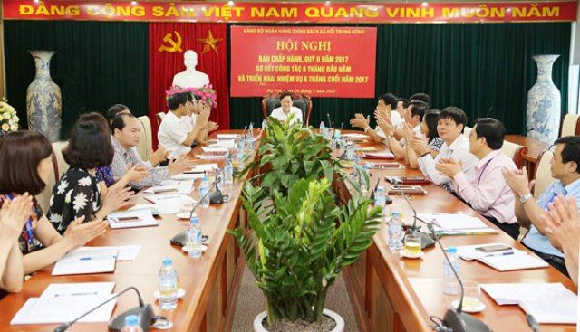 Hội nghị Ban chấp hành Đảng bộ Ngân hàng chính sách xã hội Trung ương Quý II/2017