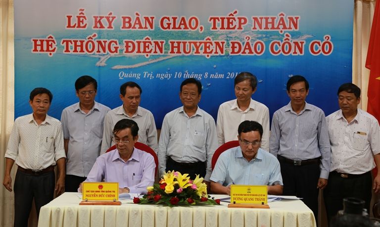 EVN tiếp nhận quản lý hệ thống điện trên huyện đảo Cồn Cỏ