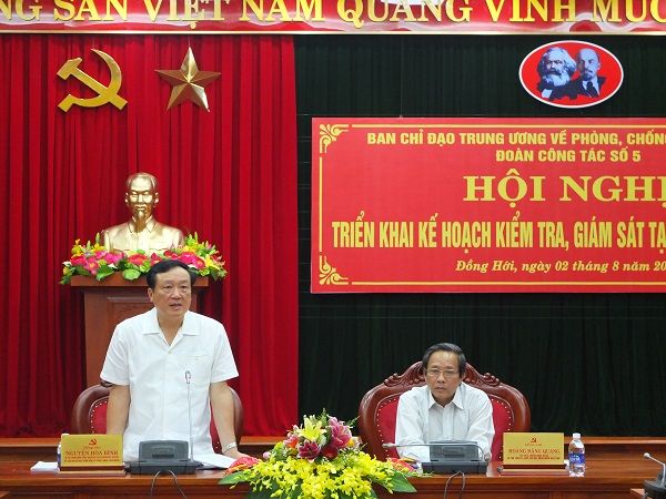 Triển khai kế hoạch kiểm tra, giám sát phòng, chống tham nhũng tại tỉnh Quảng Bình 