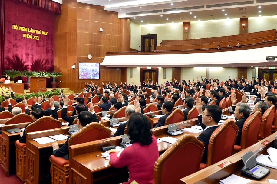 Bầu bổ sung hai đồng chí Trần Cẩm Tú và Trần Thanh Mẫn vào Ủy viên Ban Bí thư khóa XII