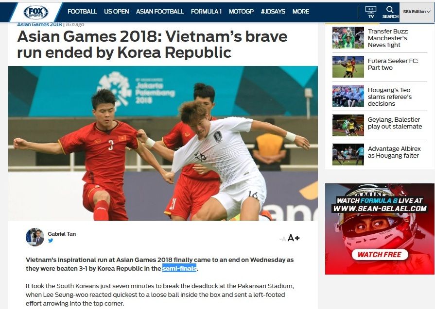 "Olympic Việt Nam đã có một hành trình đầy cảm hứng tại ASIAD 2018"