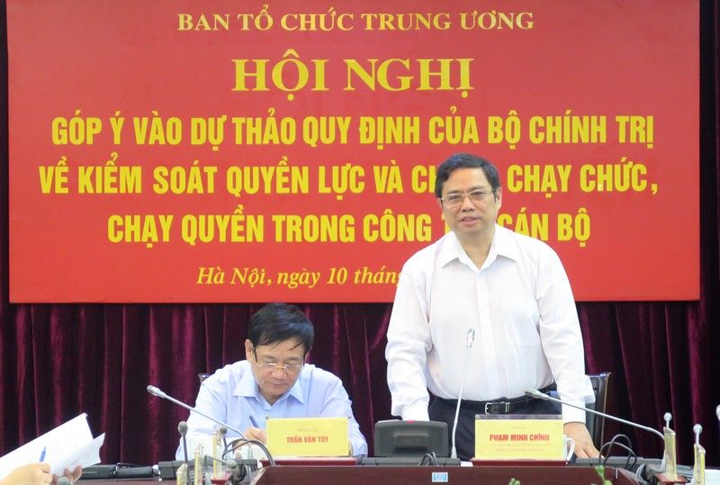 Kiểm soát quyền lực, chống chạy chức, chạy quyền trong công tác cán bộ