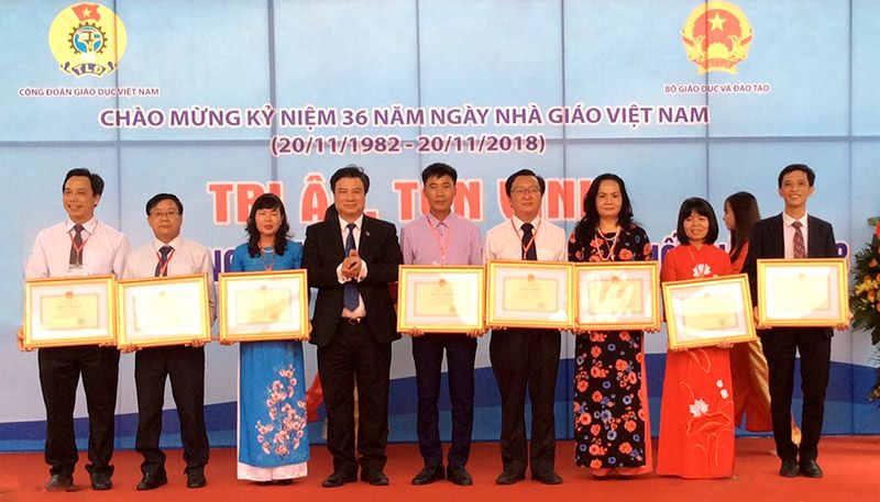 Tôn vinh 183 nhà giáo tiêu biểu toàn quốc năm 2018