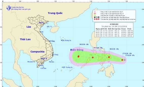 Chủ động ứng phó với áp thấp nhiệt đới gần biển Đông