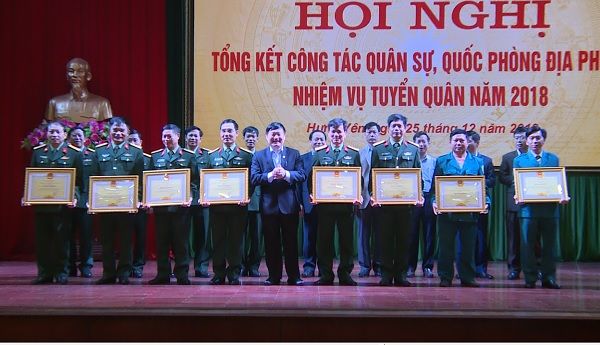 Hưng Yên tổng kết công tác quân sự quốc phòng địa phương năm 2018