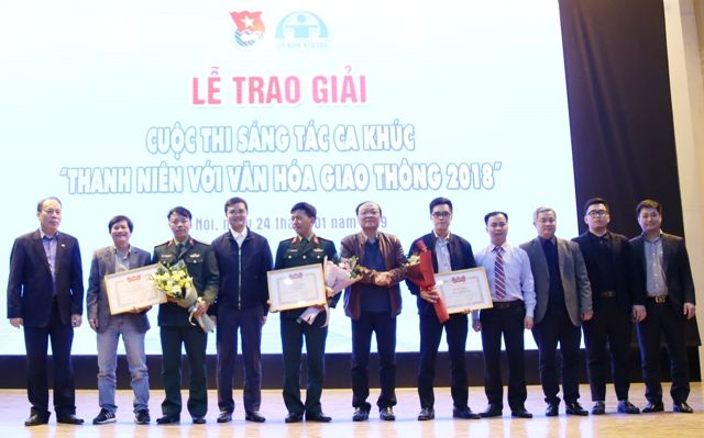 Trao giải Cuộc thi sáng tác ca khúc “Thanh niên với văn hoá giao thông” 2018