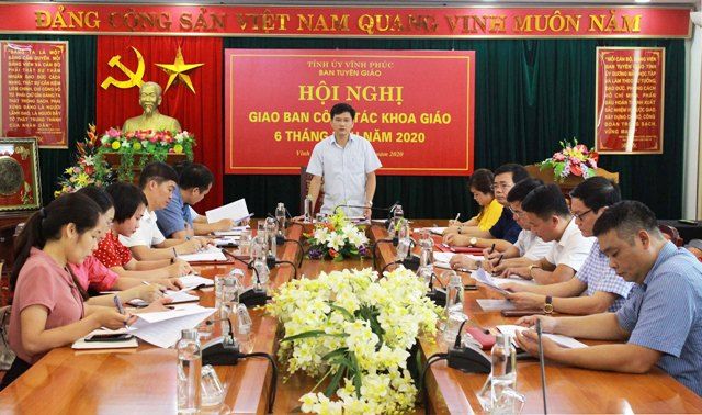 Vĩnh Phúc: Giao ban công tác khoa giáo 6 tháng đầu năm 2020