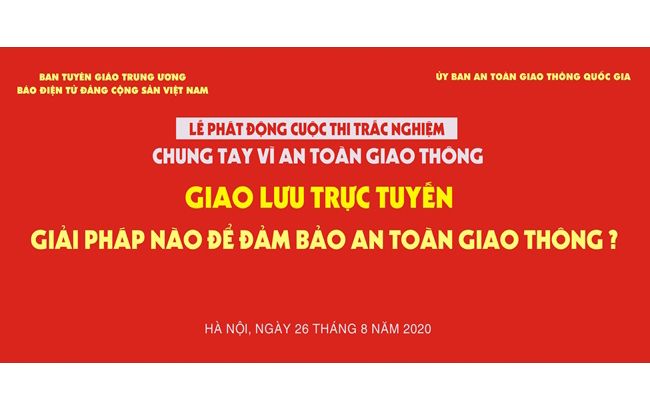 Mời bạn đọc tham gia giao lưu trực tuyến về an toàn giao thông