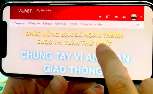 Hơn 4,3 vạn lượt thi trắc nghiệm “Chung tay vì an toàn giao thông”