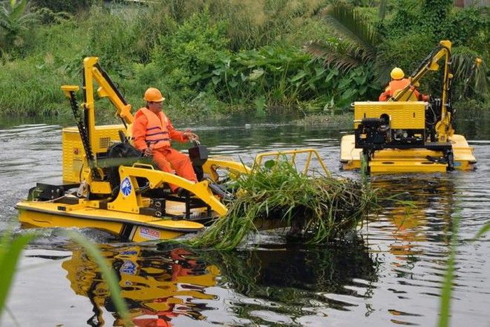 Thử nghiệm hệ thống công nghệ thu gom rác trên sông rạch