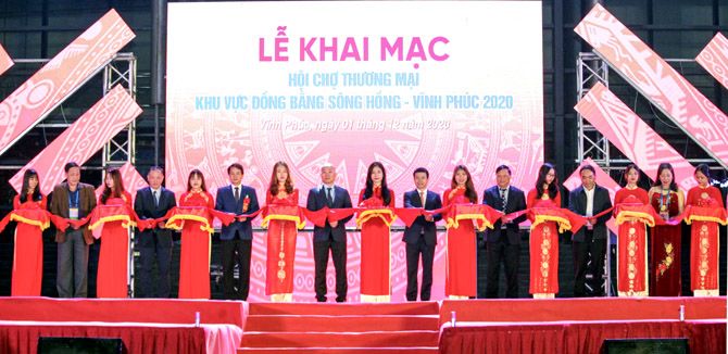 Trên 300 gian hàng tham gia Hội chợ Thương mại khu vực đồng bằng sông Hồng - Vĩnh Phúc 2020