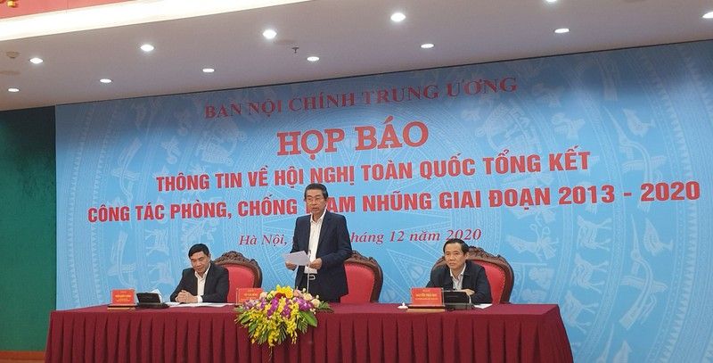 Hội nghị tổng kết công tác phòng chống tham nhũng giai đoạn 2013-2020 diễn ra vào ngày 12/12