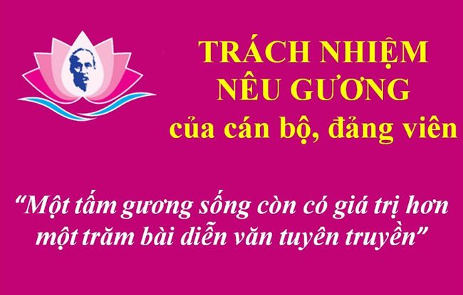 Đề cao trách nhiệm nêu gương của cán bộ, Đảng viên