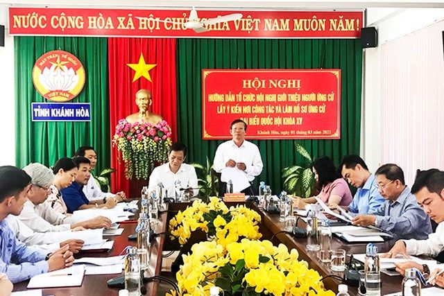 Khánh Hòa: Hướng dẫn làm hồ sơ ứng cử đại biểu Quốc hội khóa XV