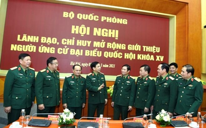 Quốc hội khóa XV có 33 đại biểu quân đội ứng cử