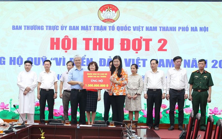 Hà Nội: Hội thu Quỹ “Vì biển, đảo Việt Nam” đợt 2 đạt 23,7 tỷ đồng