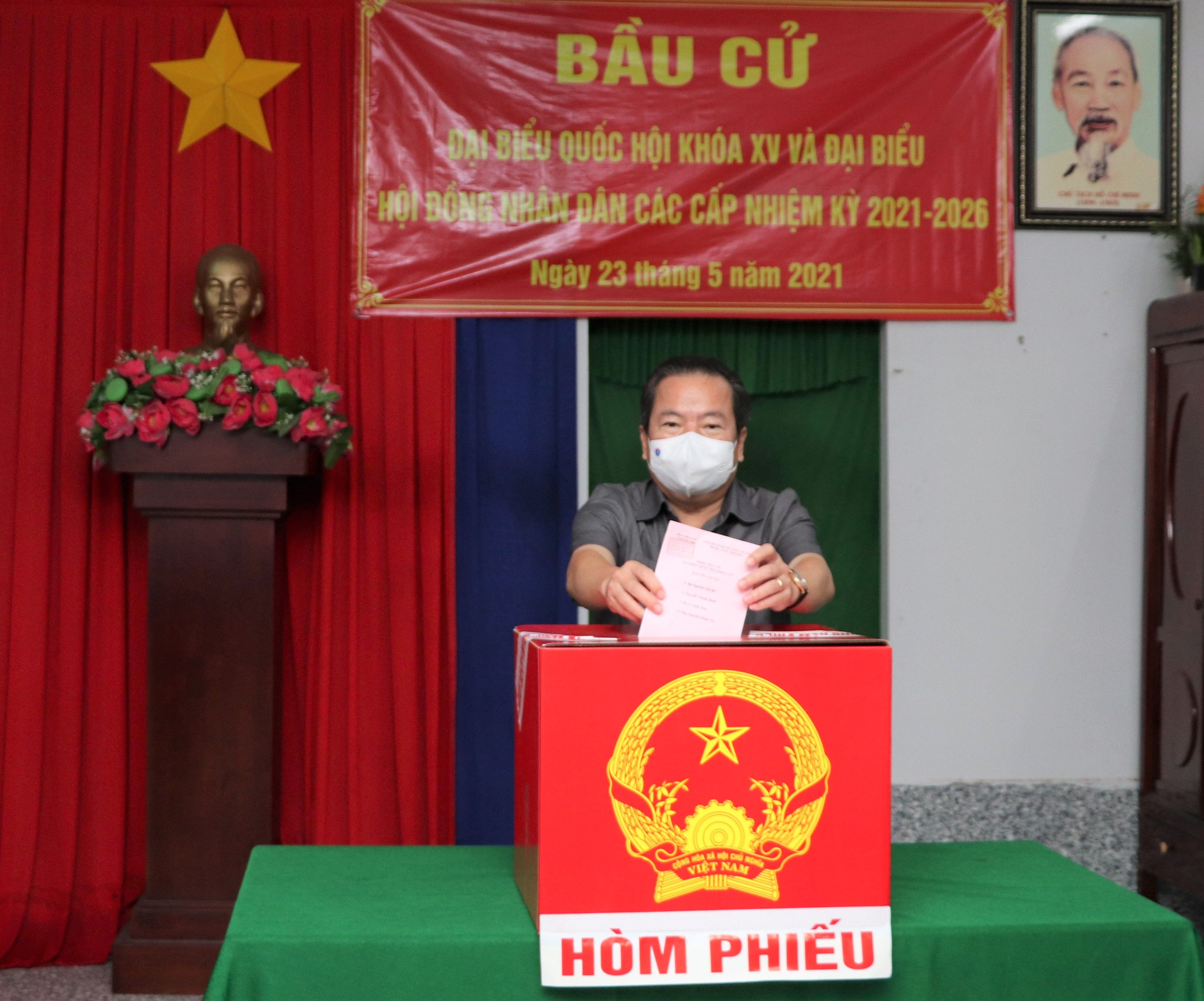 Kiên Giang: Cử tri phấn khởi đi bầu cử