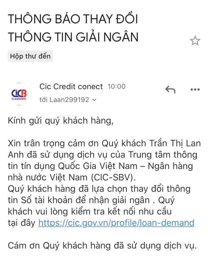 Lợi dụng danh nghĩa của CIC để lừa đảo