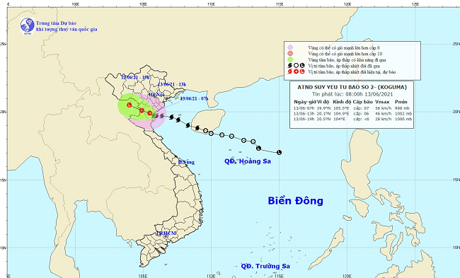 Tập đoàn Điện lực Việt Nam (EVN) thông tin nhanh về ảnh hưởng bão số 2