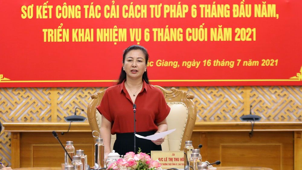 Bắc Giang: Nâng cao chất lượng công tác cải cách tư pháp