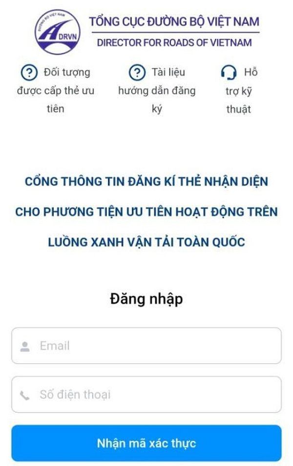 Phần mềm đăng ký luồng xanh vận tải bị tin tặc tấn công