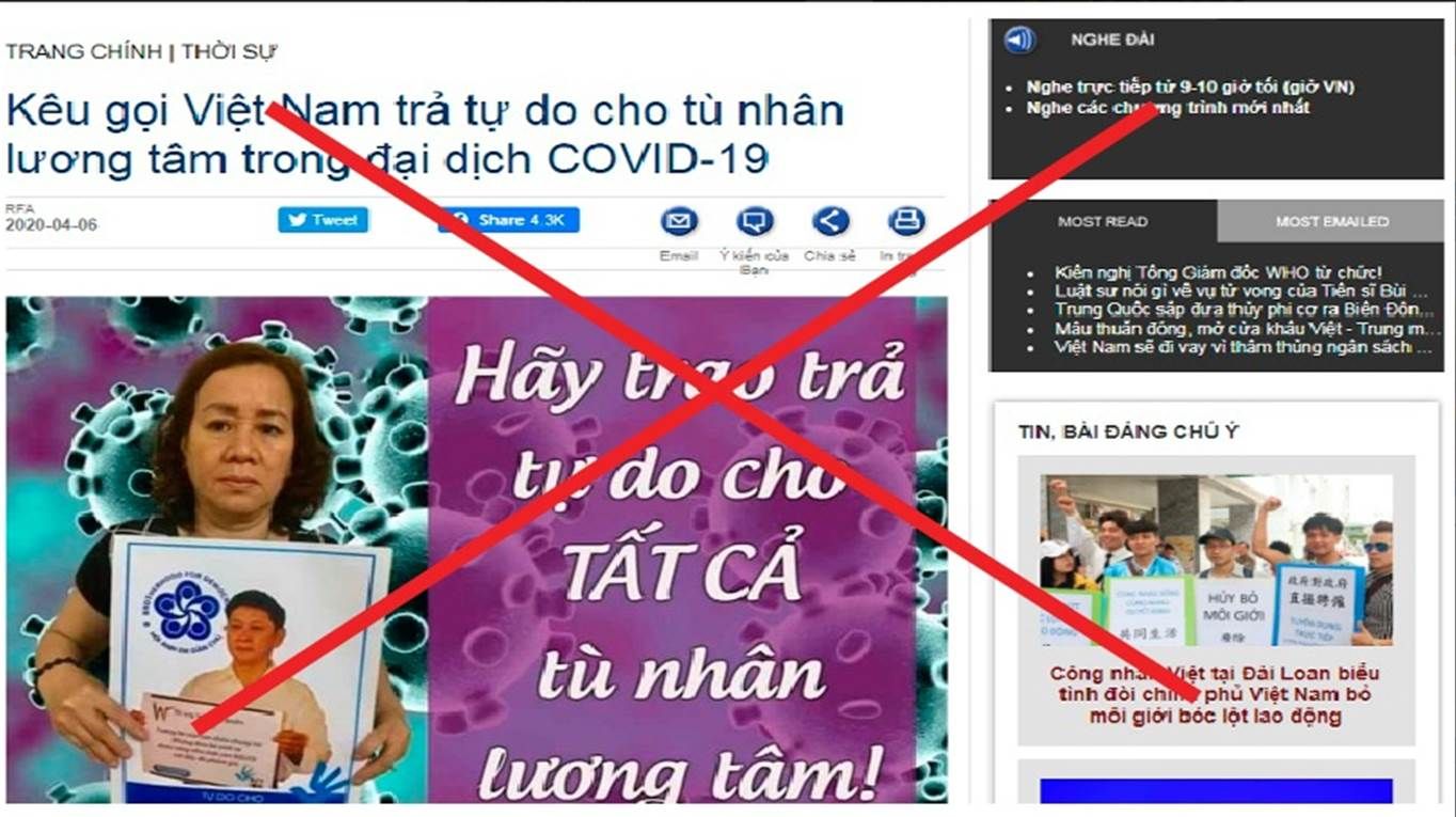 Cái gọi là “tù nhân lương tâm” 