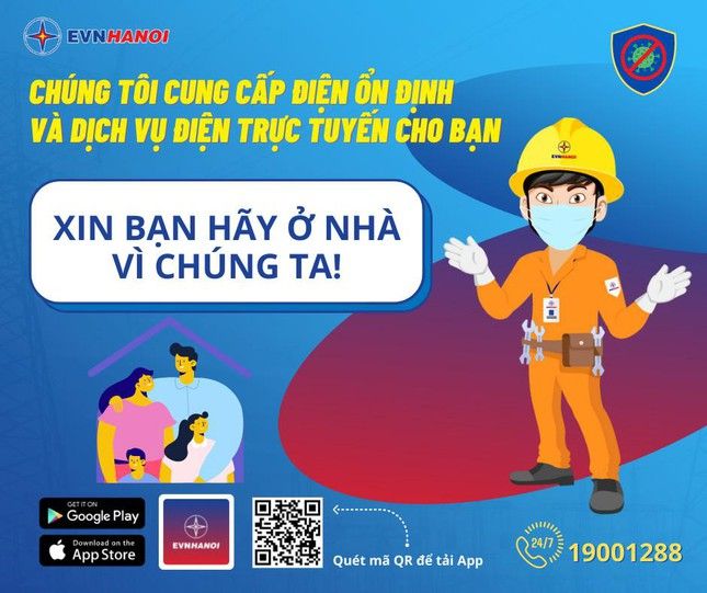 EVNHANOI khuyến nghị khách hàng sử dụng các dịch vụ điện trực tuyến