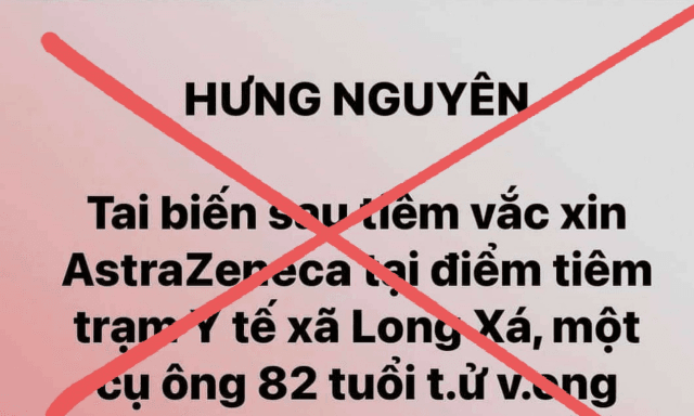 Nghệ An: Cụ ông tử vong không phải do tiêm vaccine Covid-19 như tin đồn