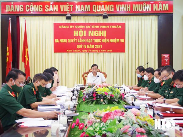 Tăng cường mọi mặt công tác của Đảng ủy Quân sự tỉnh Ninh Thuận 