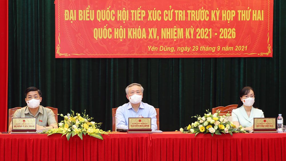 Cử tri TP Bắc Giang và huyện Yên Dũng kiến nghị nhiều vấn đề liên quan đến đất đai, môi trường