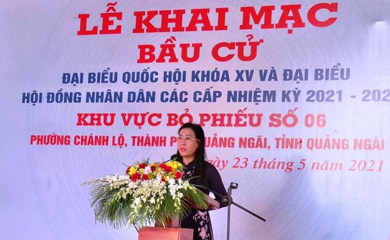 Cử tri Quảng Ngãi hăng hái đi bầu cử ĐBQH khoá XV và đại biểu HĐND các cấp nhiệm kỳ 2021- 2026