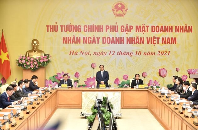 Thủ tướng Chính phủ gặp mặt doanh nhân nhân Ngày Doanh nhân Việt Nam