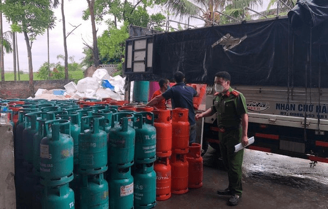 Hải Dương: Phá đường dây chuyên sang chiết gas "lậu" lên đến 500 tấn