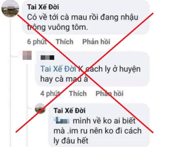 Cà Mau: Điều tra làm rõ hành vi đăng tải thông tin “Về Cà Mau không cách ly”