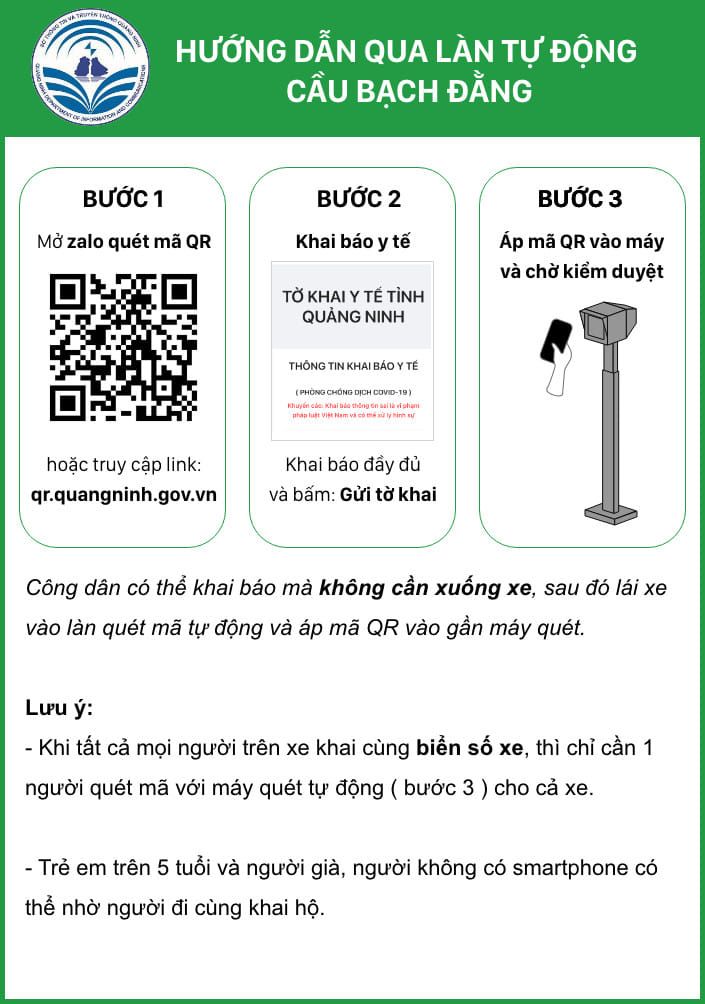 Thí điểm thực hiện “Hành trình không chạm” kiểm soát người vào Quảng Ninh