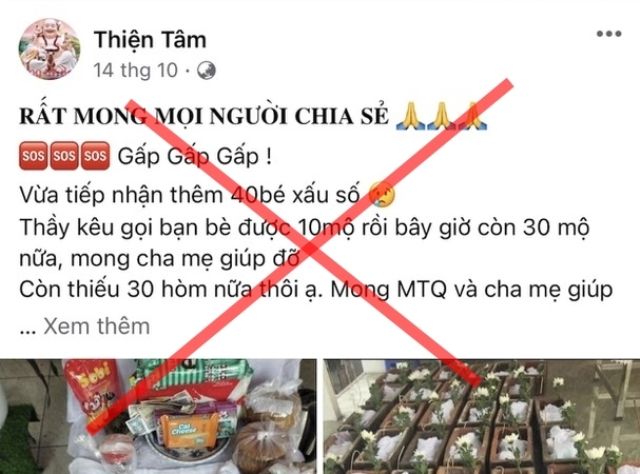 Xử lý đối tượng lập Facebook ảo kêu gọi từ thiện chiếm đoạt tiền.