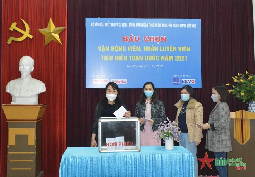 Bầu chọn vận động viên, huấn luyện viên tiêu biểu toàn quốc năm 2021