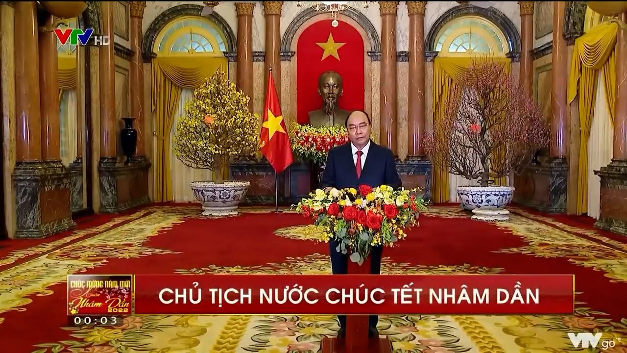 Chủ tịch nước Nguyễn Xuân Phúc chúc Tết Nhâm Dần 2022