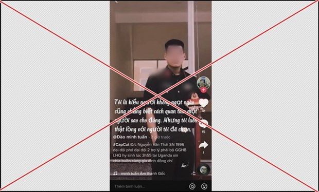 Thông tin giả về "sỹ quan Việt Nam hy sinh ở Uganda"