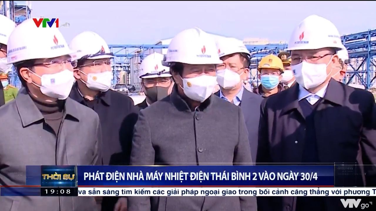 Phát điện nhà máy nhiệt điện Thái Bình 2 vào ngày 30/4/2022