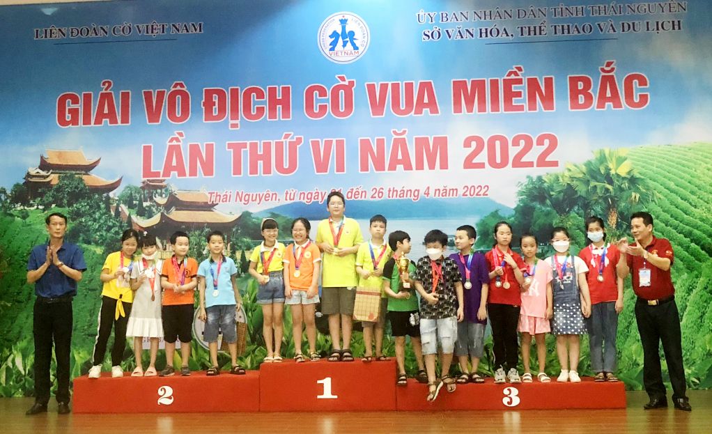 Quảng Ninh giành 7 Huy chương vàng Giải Vô địch cờ vua miền Bắc 2022