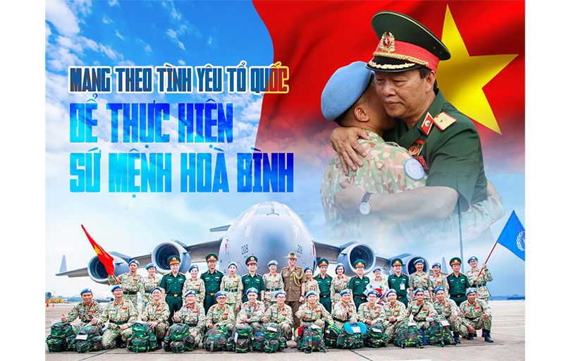 Mang theo tình yêu Tổ quốc để thực hiện sứ mệnh hòa bình