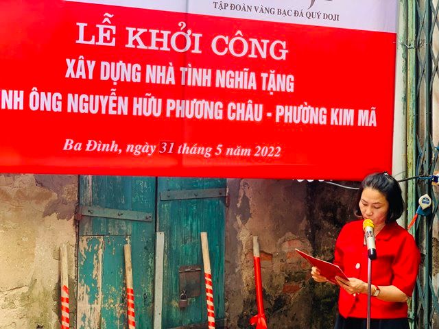 Khởi công nhà tình nghĩa trị giá 200 triệu đồng cho hộ gia đình khó khăn tại Kim Mã, Ba Đình, Hà Nội