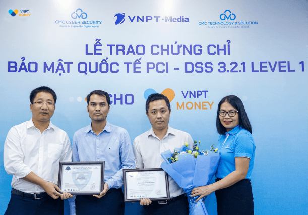 VNPT Money nhận chứng chỉ bảo mật PCI-DSS cấp độ cao nhất