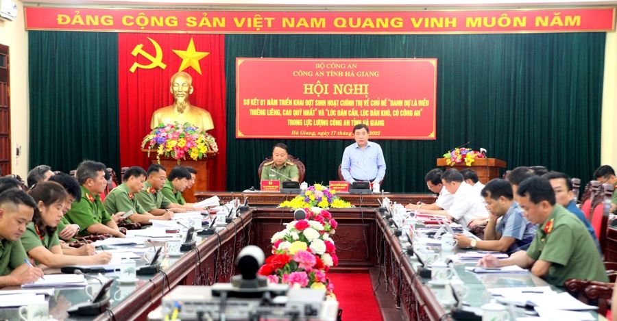 Công an Hà Giang: Chuyển biến tích cực từ đợt sinh hoạt chính trị, tư tưởng