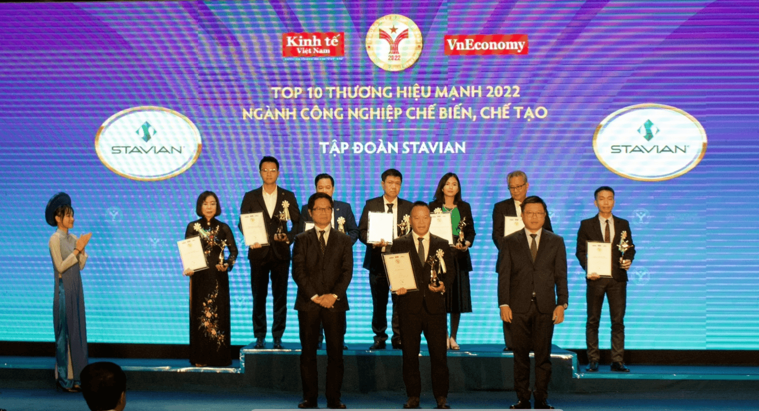 Stavian nằm trong  TOP 10 Thương hiệu mạnh ngành công nghiệp chế biến - chế tạo Việt Nam 