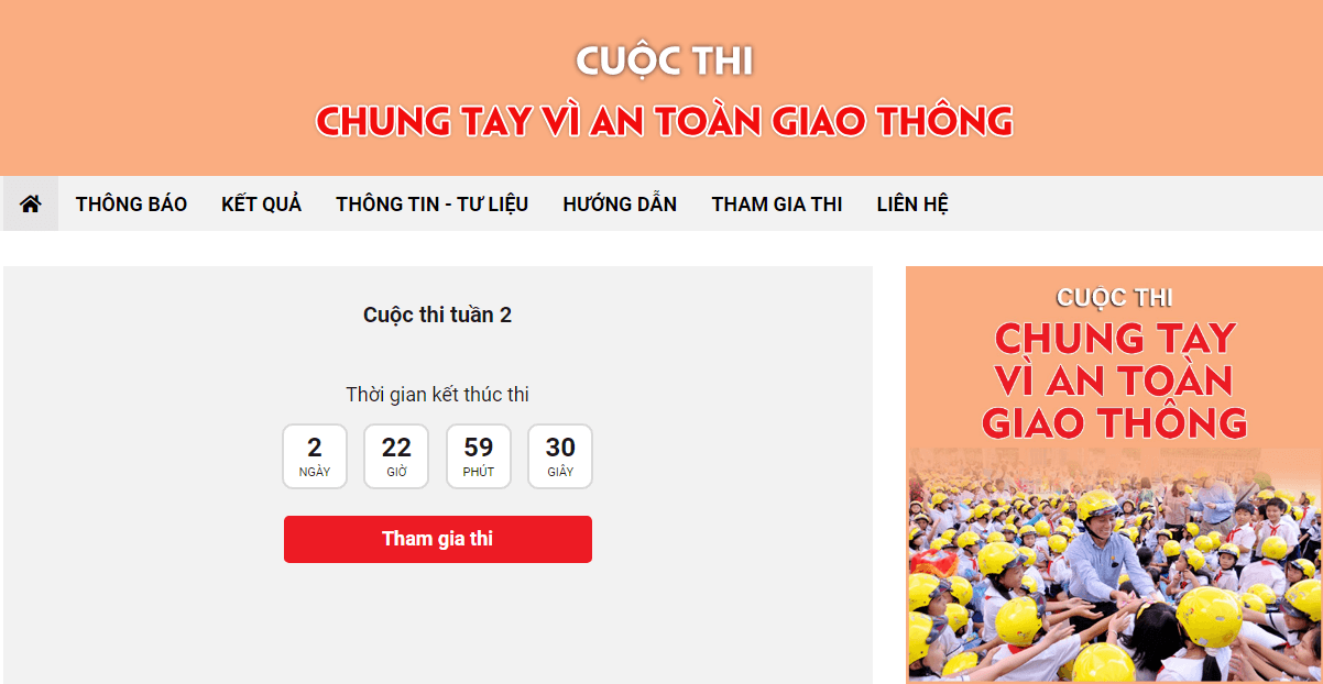 TP. Hồ Chí Minh đang dẫn đầu Cuộc thi “Chung tay vì an toàn giao thông” tuần 2