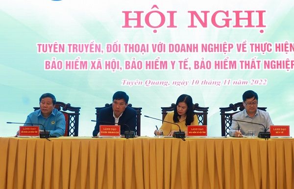 BHXH tỉnh Tuyên Quang: Đối thoại chính sách pháp luật về bảo hiểm với doanh nghiệp