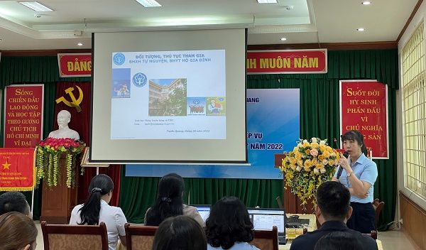 Tuyên Quang: Bồi dưỡng, tập huấn nghiệp vụ đối với người làm nhân viên thu BHXH, BHYT năm 2022